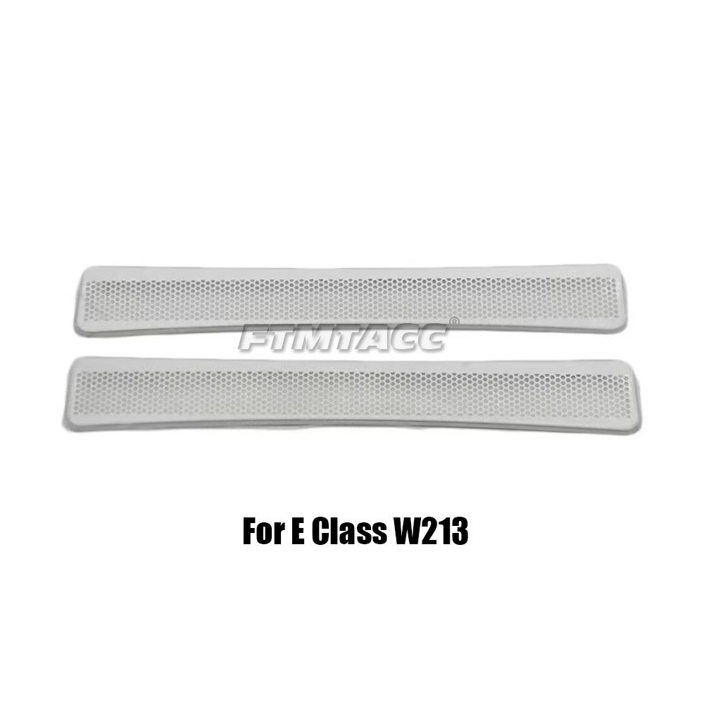 Sete i rustfritt stål AC Varme Gulv Klimaanlegg Kanalventil Utløpsgitter Deksel For Mercedes Benz E/C/GLC Klasse W213 W205