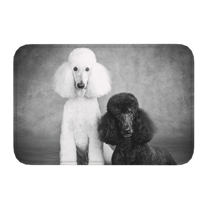 Starry Night Poodle Entrance Door Mat Anti-Slip Kitchen Bathroom Cute Pet Puppy Floor Bedroom Home Decor Rug Entrance Carpet Rug
