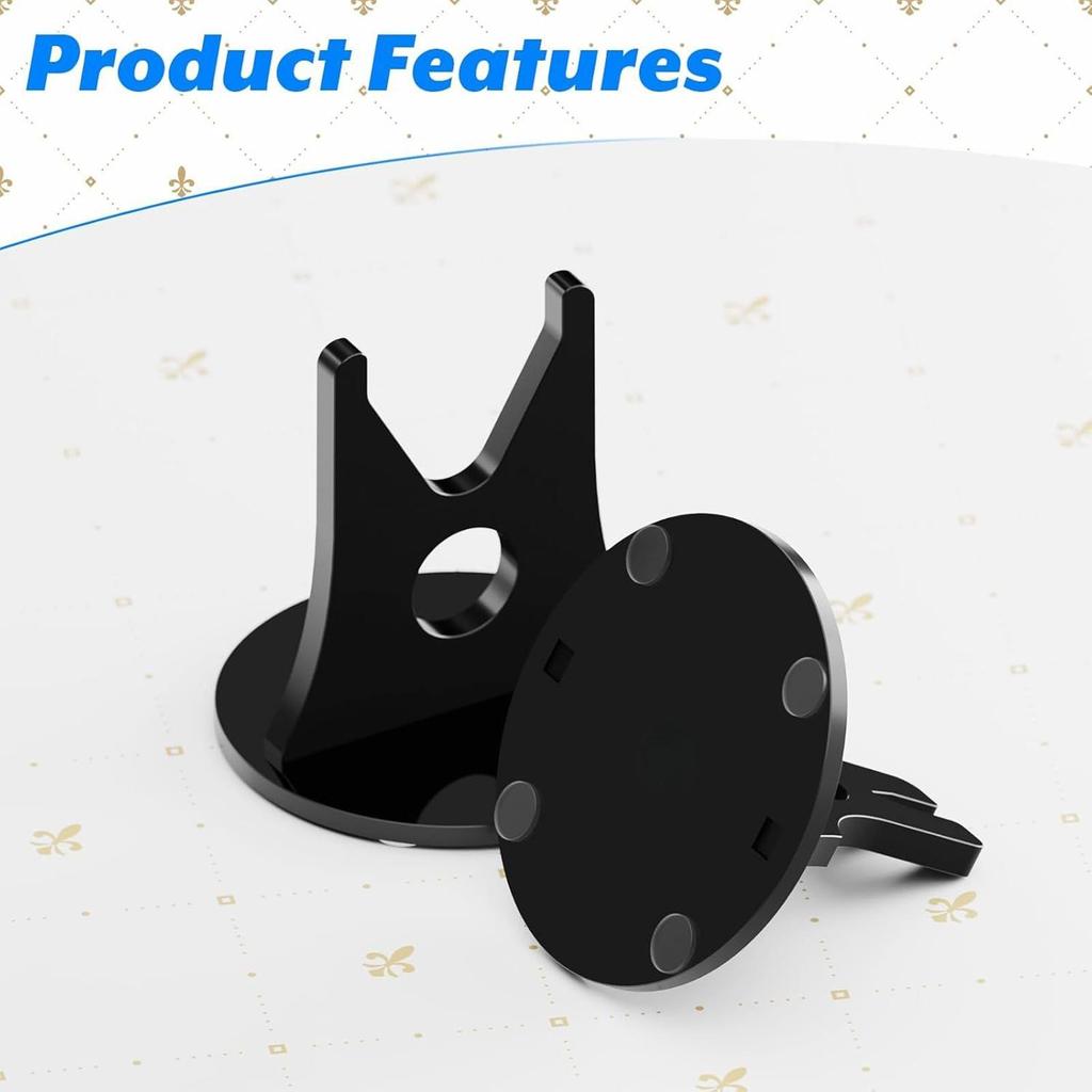 Clear Display Stand Holder Rack 2Piece Non-Slip Base Acrylic Display Stands For Collectibles For Kitchen Tabletop Room Desk Home