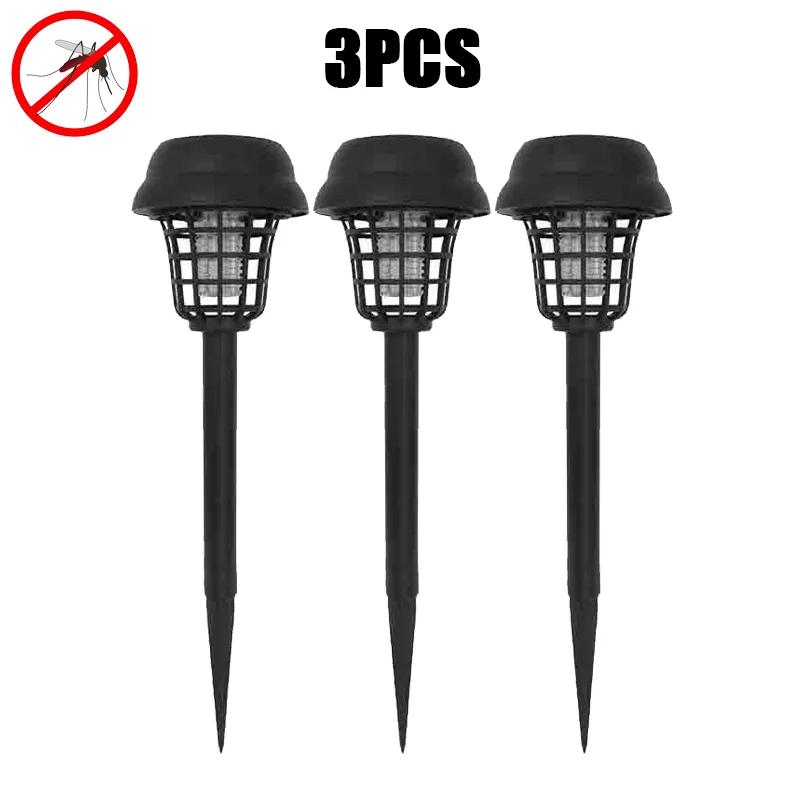 Solar Mosquito Killer Lamp Home Garden Waterproof Mosquito Repeller Outdoor Camping Electric Mosquito Artifact Lighting Lamps