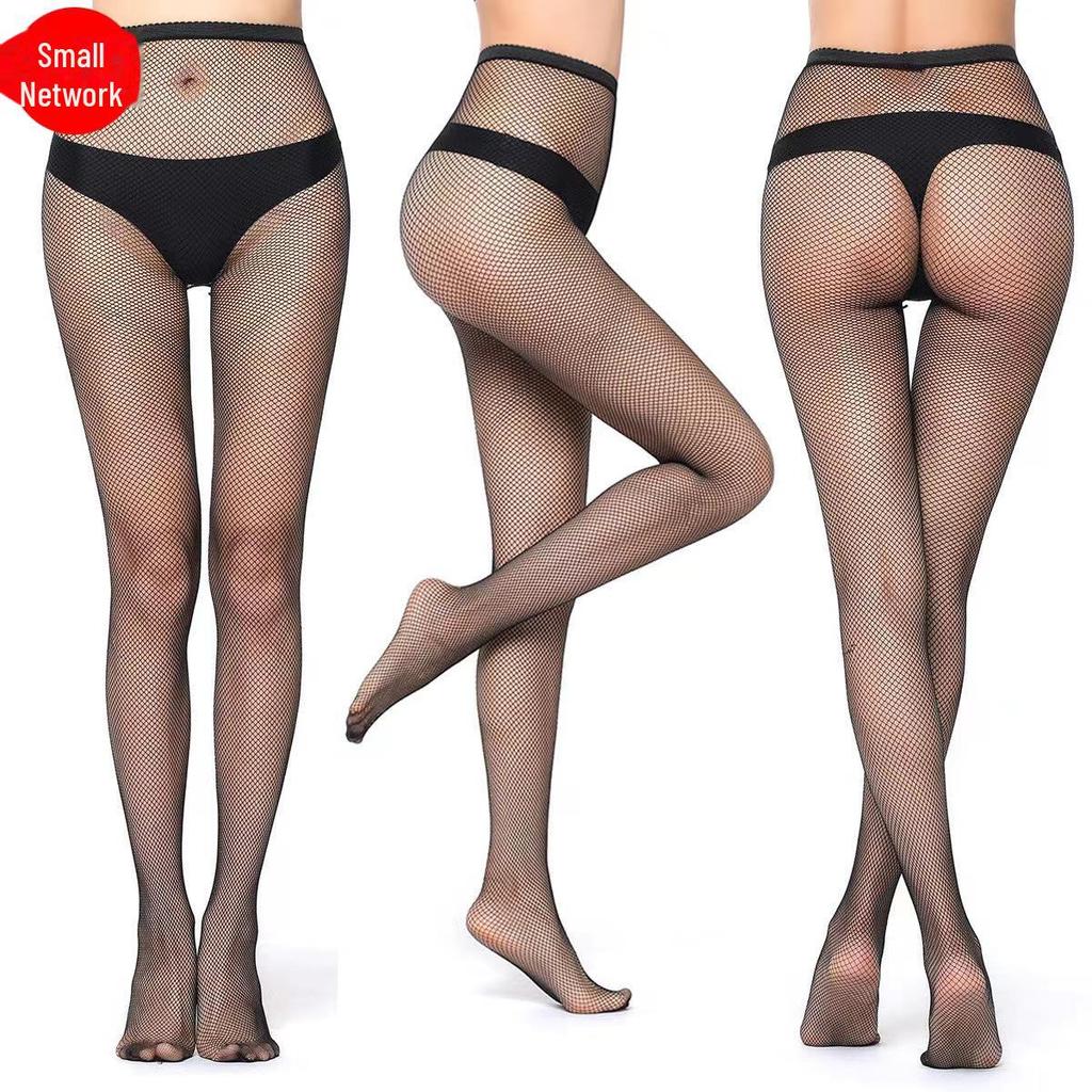 Susheng Sexy Summer Lace Fishnet Over-the-Knee Black Stockings A8