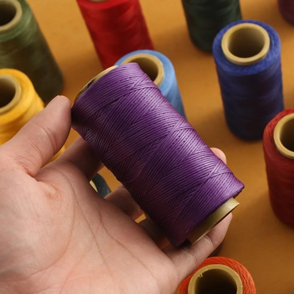 Polyester String Waxed Thread Cord Arts Craft 0.8MM Wax Cotton Cord String 260M 150D Leather Sewing Thread Leather Repair
