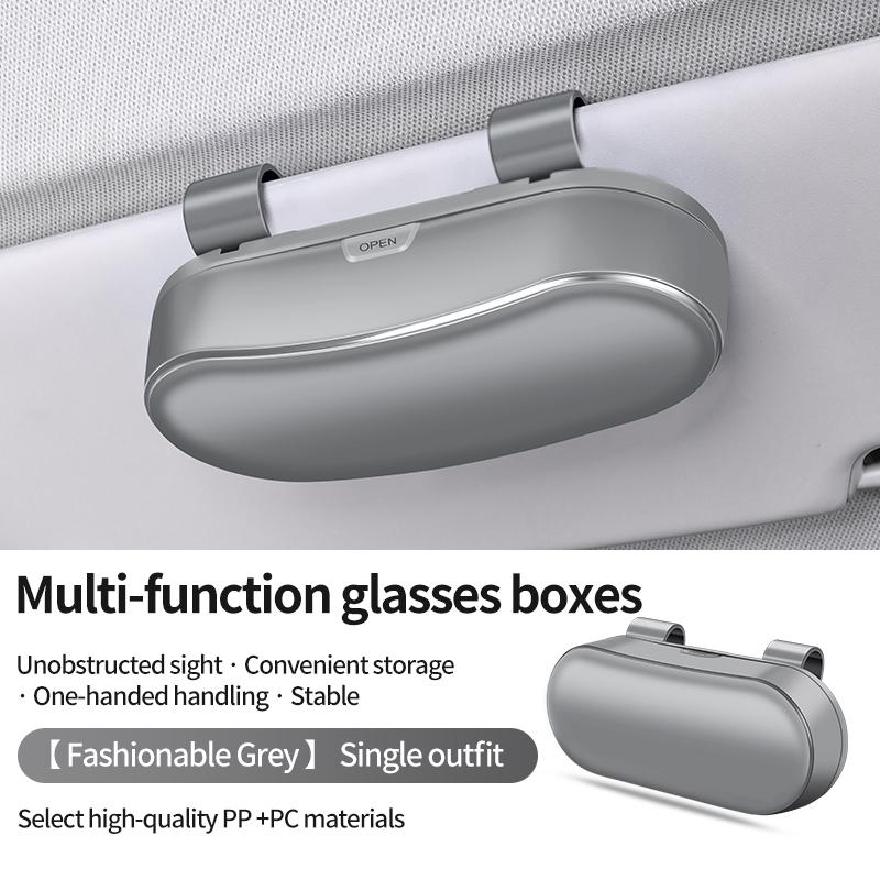 Auto Car Glasses Box Portable Car Sunglasses Holder In The Car Driving Glasses Holder Eyeglass Case Sun Visor Car Lenses Holder