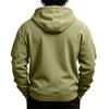 Herren Zip-Up Kapuzenjacke mit mehreren Taschen Sportlich-Lässiges Oberteil für den täglichen Gebrauch