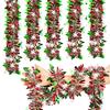 200cm Christmas Snowflake Tinsel Garland New Year Party Xmas Tree Decoration Metallic Twist Garlands Ceiling Hanging Decor Prop