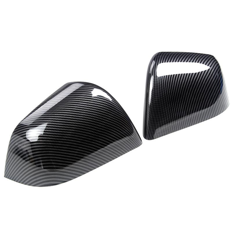 A Pair Car Rearview Mirror Cover Fit For Tesla Model Y 2024 Auto Exterior Sides Mirror Side Door Mirror Trim Protection Cover