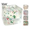 Ice Cube Squeeze Toy Christmas Toy, Confetti Filled Stress Relief Portable Toys Slow Rebound Clear for Anxiety Reduction Gadget