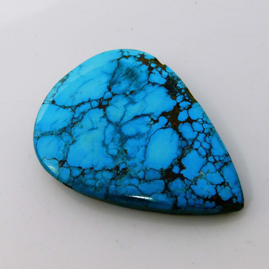 Pear Cut Natural Blue Turquoise 62.80 Ct Loose Gemstone Jewelry Making