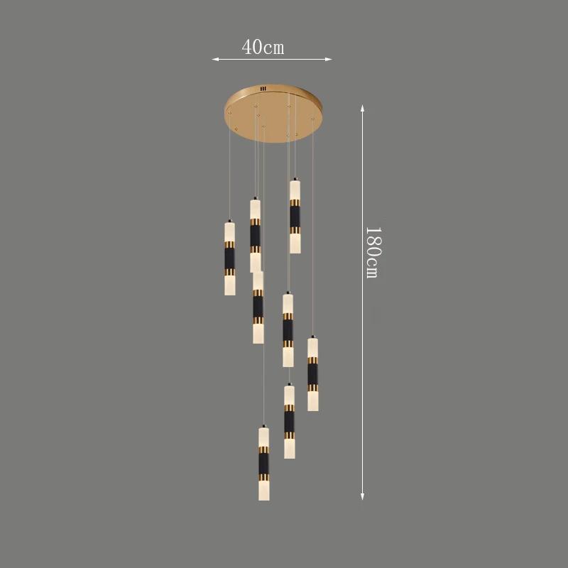 Nordic Home Staircase Pendant Lamp Modern Luxury Decoration Restaurant LED Pendant Lamp Living Room Indoor Lighting Fixtures