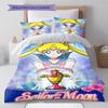 Sailor Moon Magical Glow Bedding Set Anime Duvet Cover Polyester Soft Comforter Bedroom Set -QJY