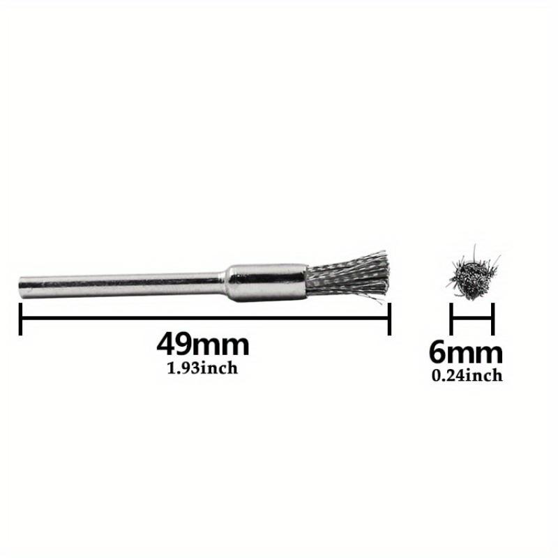 45pcs Mini Rotary Stainless Steel Wire Wheel Wire Brush Small Wire Brushes Set Accessories for Mini Drill Rotary Tools