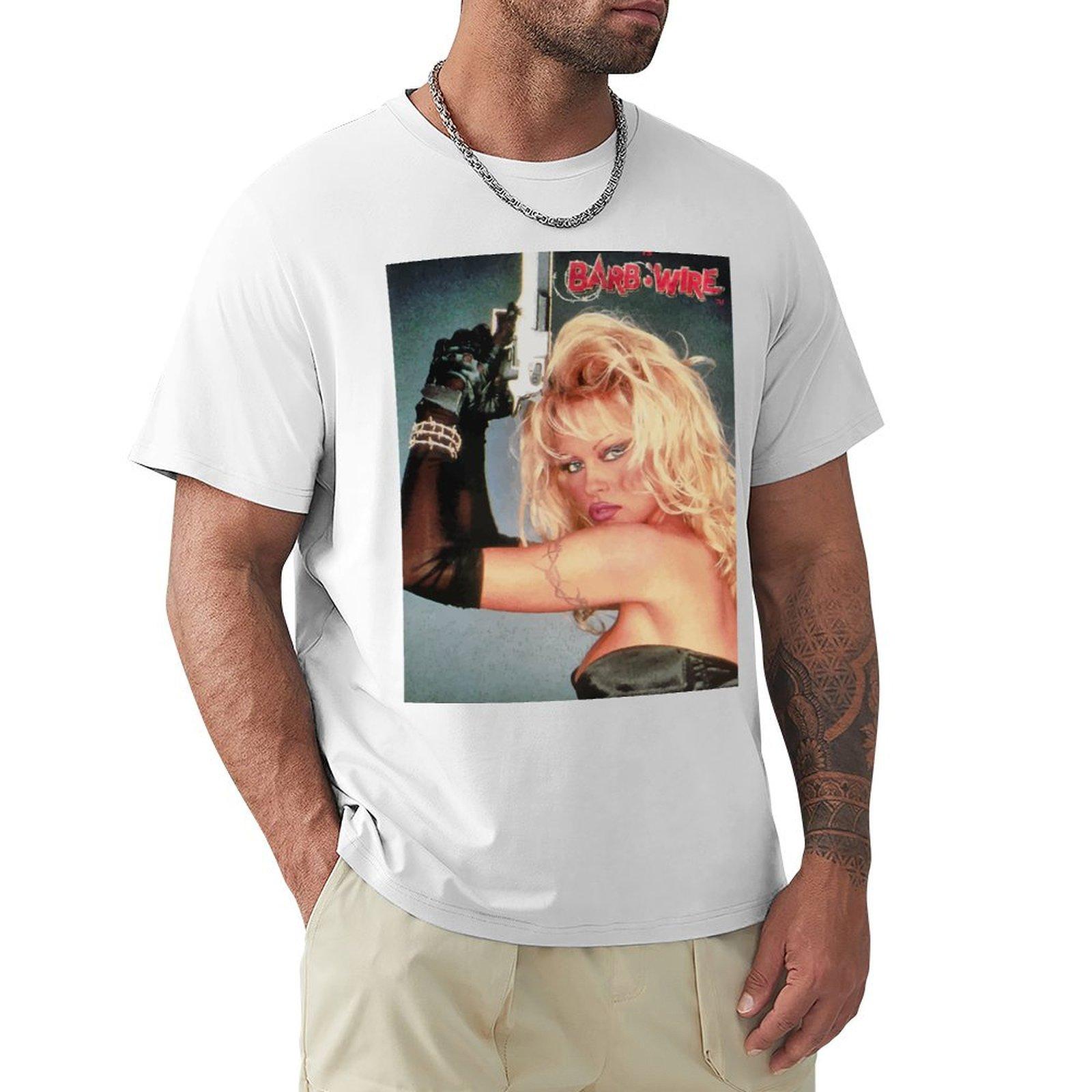 Barb Wire (Pamela Anderson) Tshirt Retro Graphic Print Tshirt S