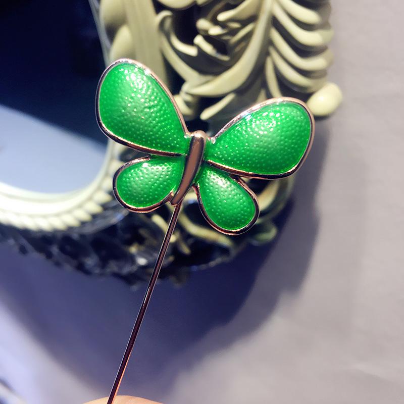Bo Xin Yun Drip Oil Butterfly Bow Brooch - European and American Jacket Accessory