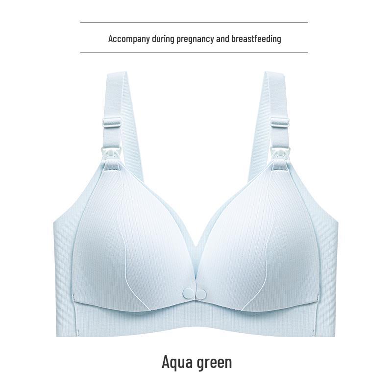 10A Antibacterial Camellia Wireless Nursing Bra - Front Open, Big Bust Minimizer for Pregnancy & Postpartum