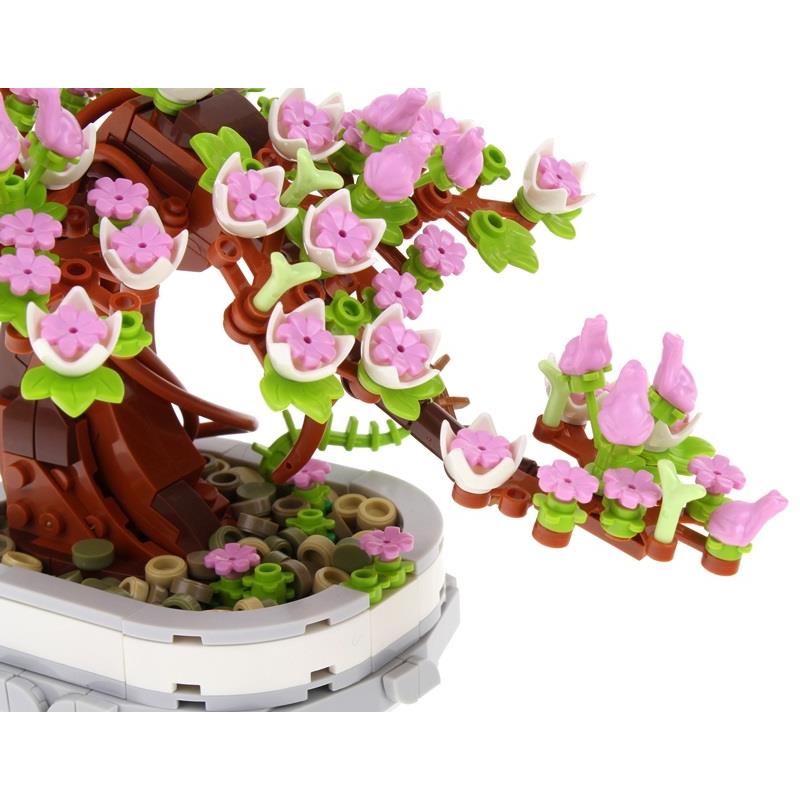 Construction Blocks Flowers Tree Bonsai Tree 462 Pieces