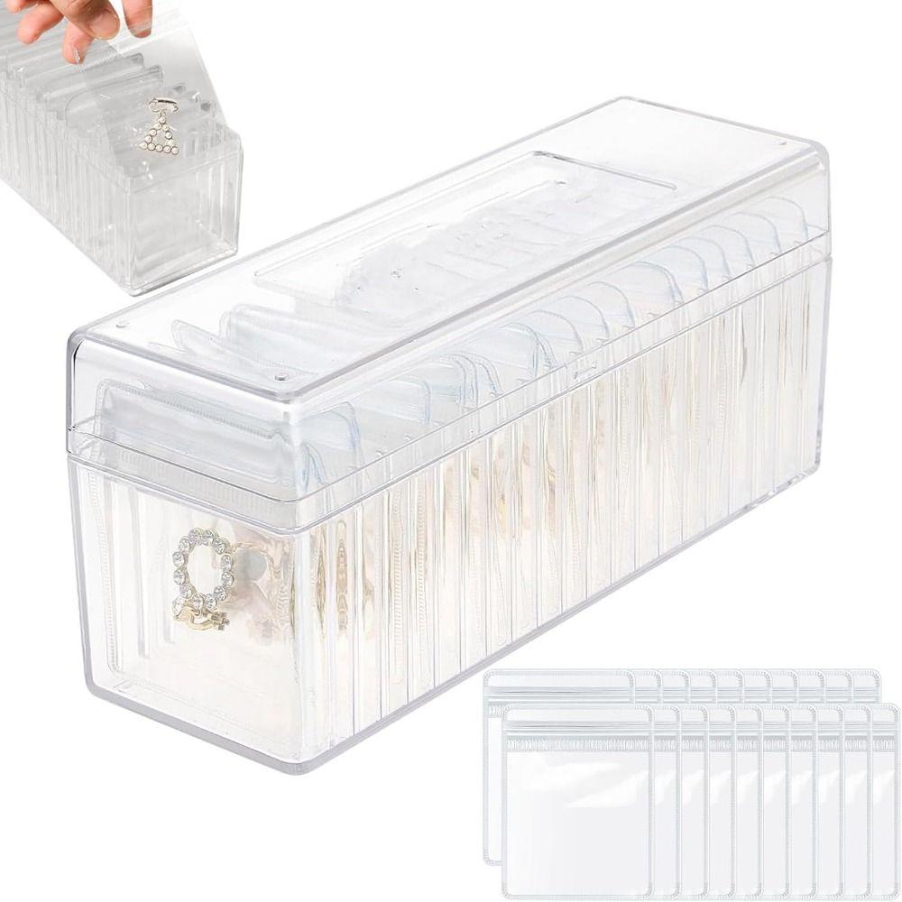 

Transparent Clear Jewelry Organizer Keep Neat Jewelry Storage Case Jewelry Accessories empty box