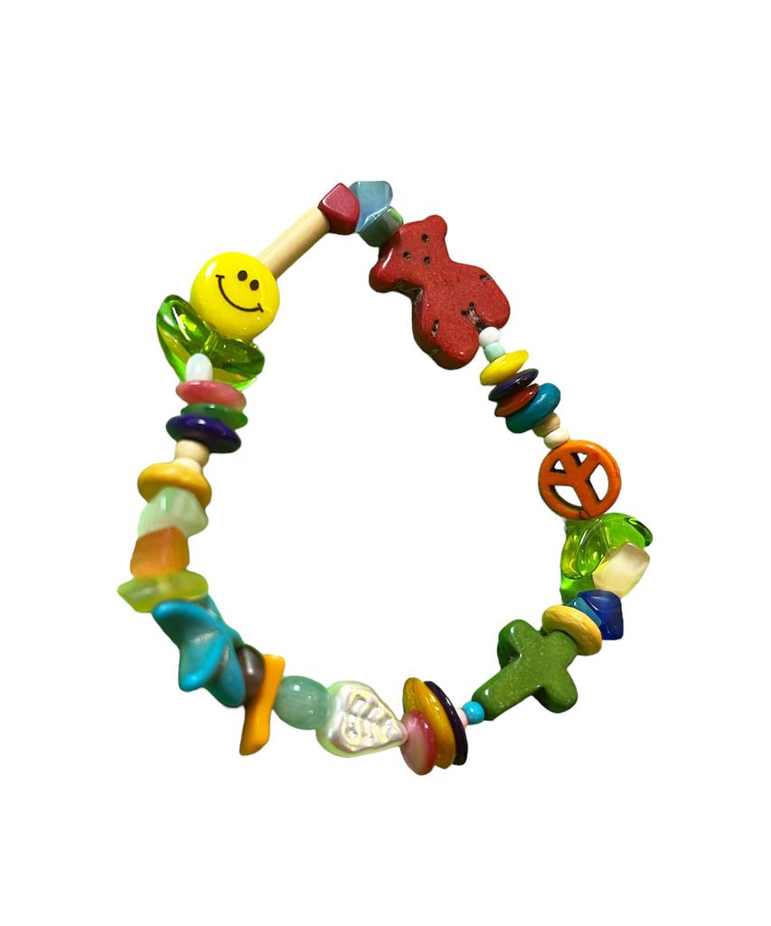 Sk8Er Rock Multi Bead Gemstone Bracelet 003