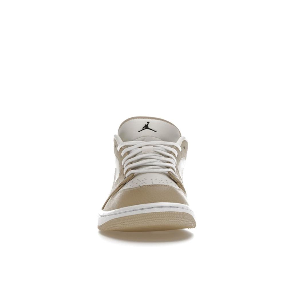 Sneakers da Uomo Air Jordan 1 Low SE Vela Rattan Bianco Crema Nero FB7168-121