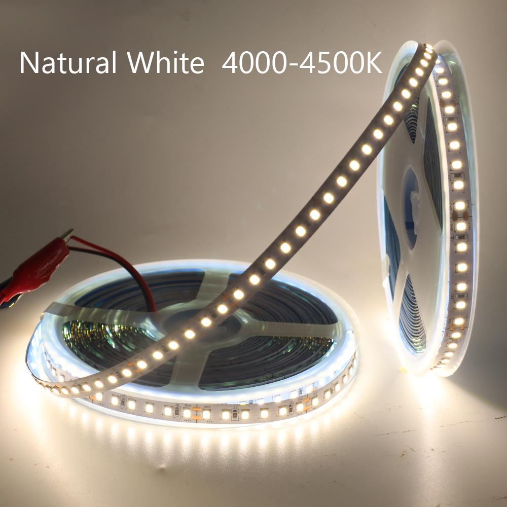 5M 10M 15M 20M 24V LED Strip Lights 2835 120LEDs/m IP20 Home Lamp Strip Warm/Natural/White IP68 Flexible Tape for Outdoor Garden