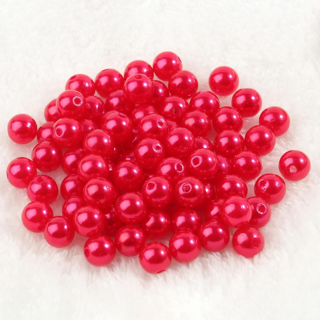 4mm 6mm 8mm 10mm Mărgele acrilice rotunde în mai multe culori Imitație de perle margele distanțare libere pentru realizarea de bijuterii artizanat manual