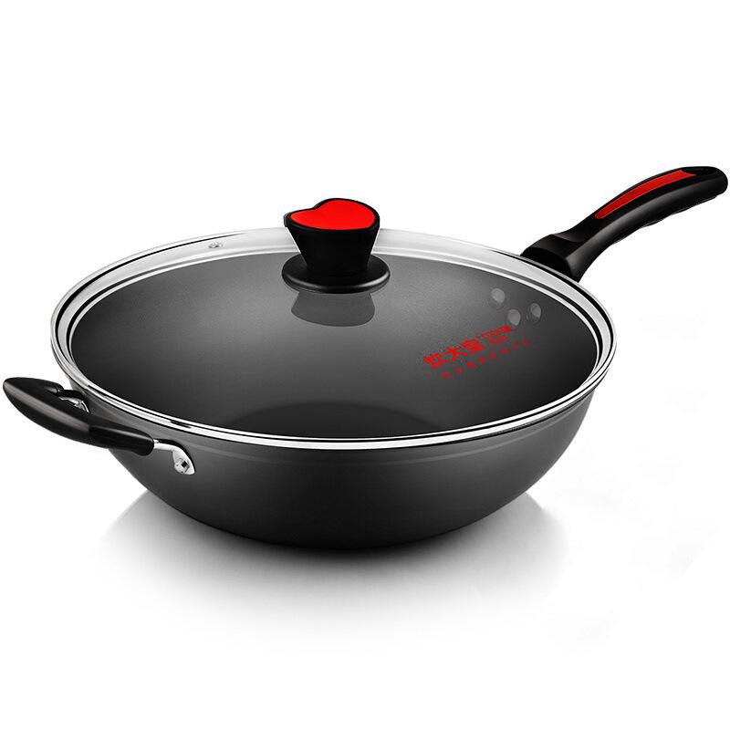 Cooking King Padella antiaderente senza fumo da 32 cm per fornelli a gas e a induzione