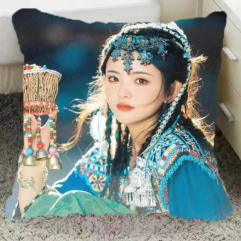 Ding Yuxi Yang Chnagyue Poster Double-sided Print Pillowcase TV Love You Seven Times Drama Stills Home Car Decor Cushion Cover