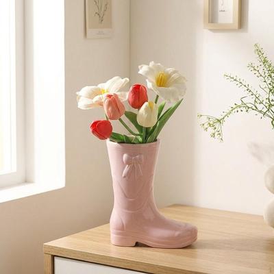 Flower Vase Boot Planter Decorative Vases Arrangement for Living Room Office