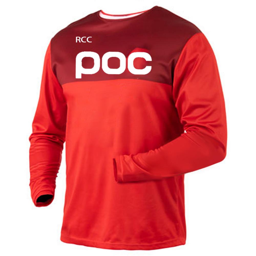 POC Men's Off-road Cycling Jersey Downhil Mountain Bike DH Shirt MX Motorcycle Long Sleeved T-shirt