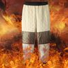 Men's Fleece-Lined Windproof Outdoor Pants with Graphene Knee Pads and Lambswool, Plus Size.