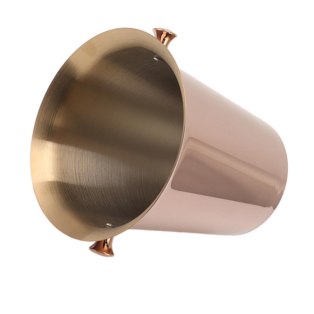Ice Bucket with Handles Stainless Steel Beer Wine Beverage Cooling Tub for Home Bar 5L Capacity