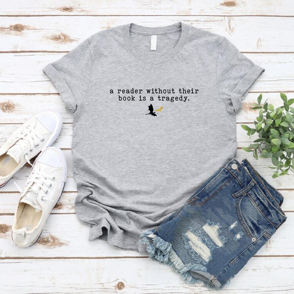 Dragon T-Shirt Reader Without Their Book Tshirt Fourth Wing Shirt Unisex Short Sleeve Graphic Tees Bookish Gift Women Clothes