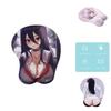 Soft And Ergonomic Two-dimensional Mouse Pad With 3d Chest Anime Design For Comfort