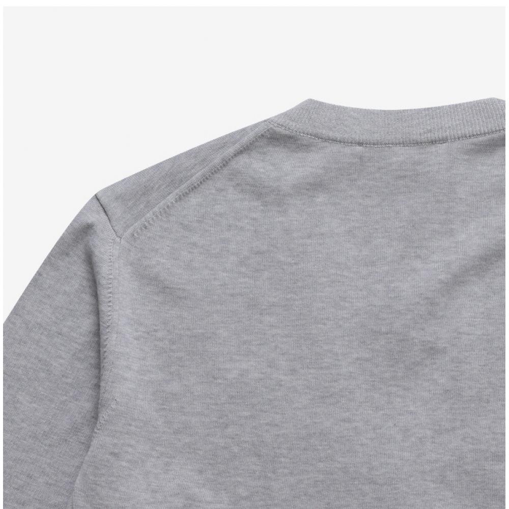 MaiSon KitSune Mm00502kt1103 H150 Bold Fox Head Patch V Neck Men S Cardigan