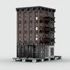 Street View Model MOC Building Bricks New York Apartment House Modular Technology Gifts Holiday Assemble Children Toys Suit