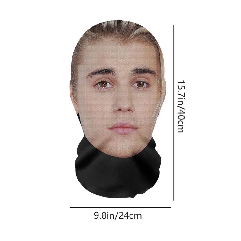 3D-gedruckte Vollgesichtsmaske Männer und Frauen Rollenspiel Kopfschmuck Hip-Hop Mode Sturmhaube Kopfschmuck Lustige Cosplay-Requisiten