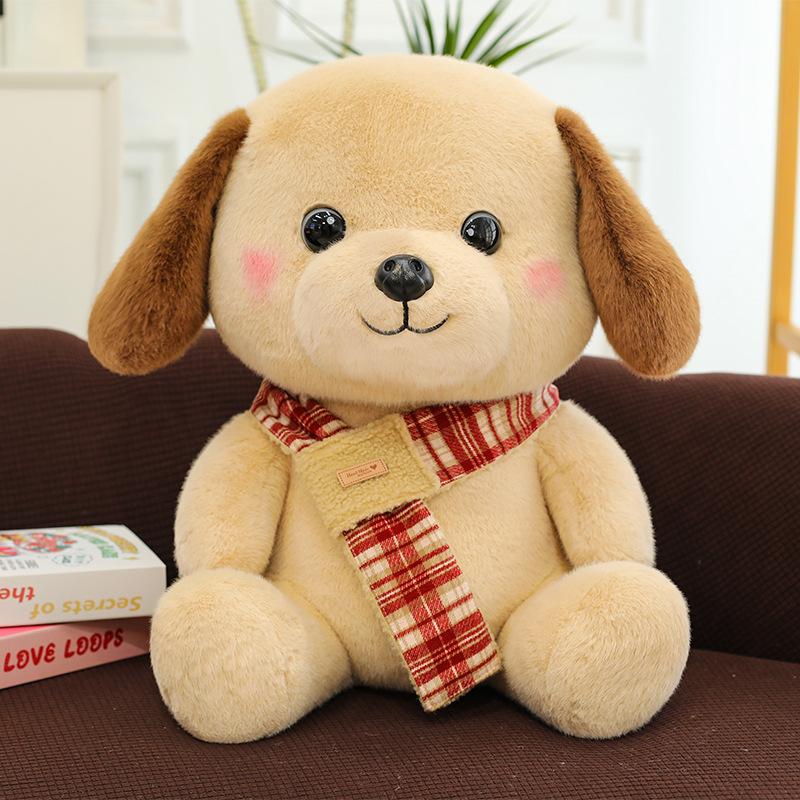 

Новый шарф щенок плюшевая игрушка собака кукла спящая успокаивающая кукла дети рождество девочка подарок 30cm (0.47kg)