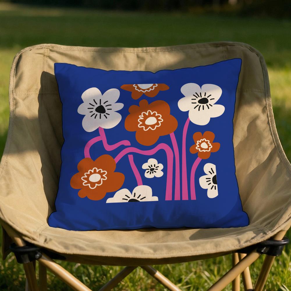 Plants and Flowers Cushion Cover Soft Reversible Durable Pillow Cover MultiScene Use for Home Car Daily Comfort