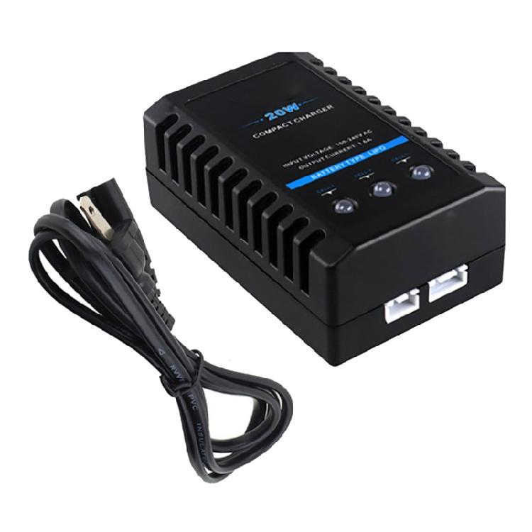 EU/US Plug AC 100-240V B3 20W Compact Balance Charger for 2S 3S Lithium Battery