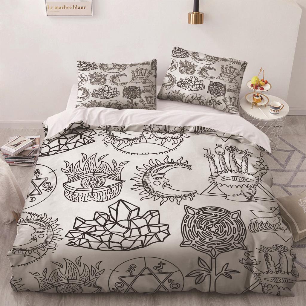 Africa Egypt King Queen Duvet Cover Egyptian Pharaoh Bedding Set For Teens Adults Ancient Frescoes 2/3pcs Polyester Quilt Cover
