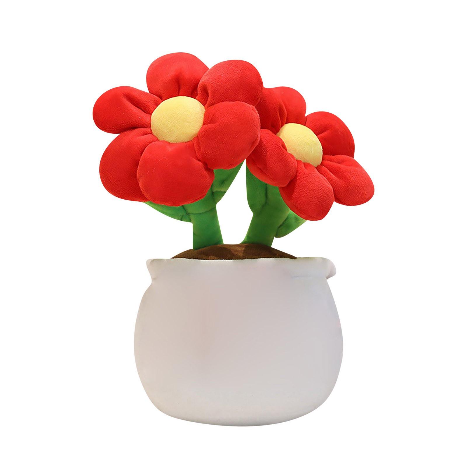 

Plush Basin Flower Planting Doll, A Cute And Perfect Birthday Gift For Friends And Classmates, Graduation Gift One Size красный