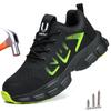 Lightweight Men Safety Shoes Women Steel Toe Work Shoes Puncture Proof Anti-smash Safety Boots Security Protection Work Sneakers