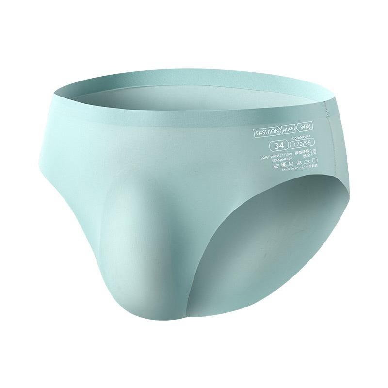 Pánské bezešvé boxerky z ledového hedvábí Ultratenké Prodyšné Pružné Spodní prádlo Chlapecká móda Pohodlné spodní prádlo