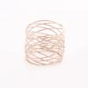 Household Table Supplies Mental Napkin Rings Art Circle Hollow Gold Round Western Handcrafted Weddings Table Decor Napkin Rings