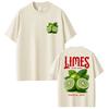 Lustige Limetten Von Hand Tropische Schale Grafik T-Shirts Herren Damen Trend Ästhetische T-Shirts Oversize