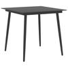 5 Piece Outdoor Dining Set Black