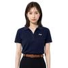 FILA Women DRY Long Sleeve Polo Shirt White Size M FL2028 Quick Dry UV Cut Antibacterial Odor Resistant Sportswear