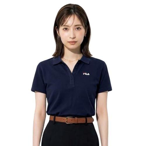 FILA Women DRY Long Sleeve Polo Shirt White Size M FL2028 Quick Dry UV Cut Antibacterial Odor Resistant Sportswear