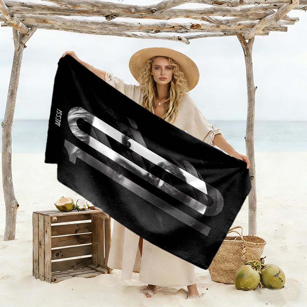 Messi no. 10 Teli da Spiaggia Super Morbidi e Assorbenti Comodi Leggeri Perfetti per Viaggiare Yoga Campeggio e Nuoto