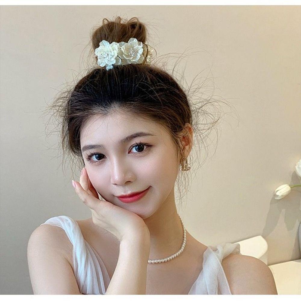 French Style Floral Style Barrette Beautiful Hair Claws Popular Flower Hairpin for Women Girls