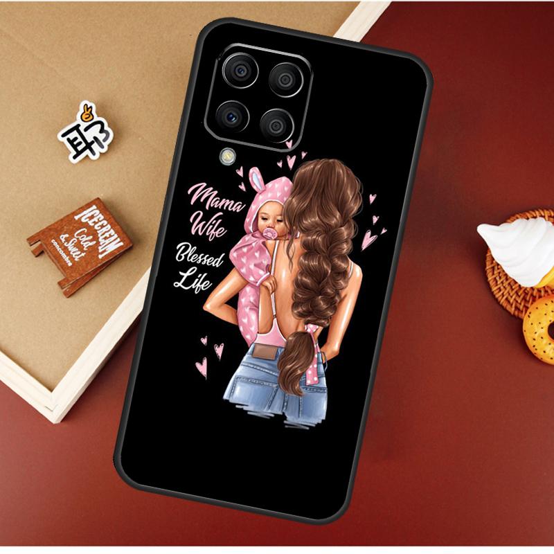 Beautiful Mother Daughter Son Case For Samsung Galaxy M51 M31 M21 M11 M16 M36 M56 M53 M12 M32 M52 M15 M35 M55 M14 M34 M54